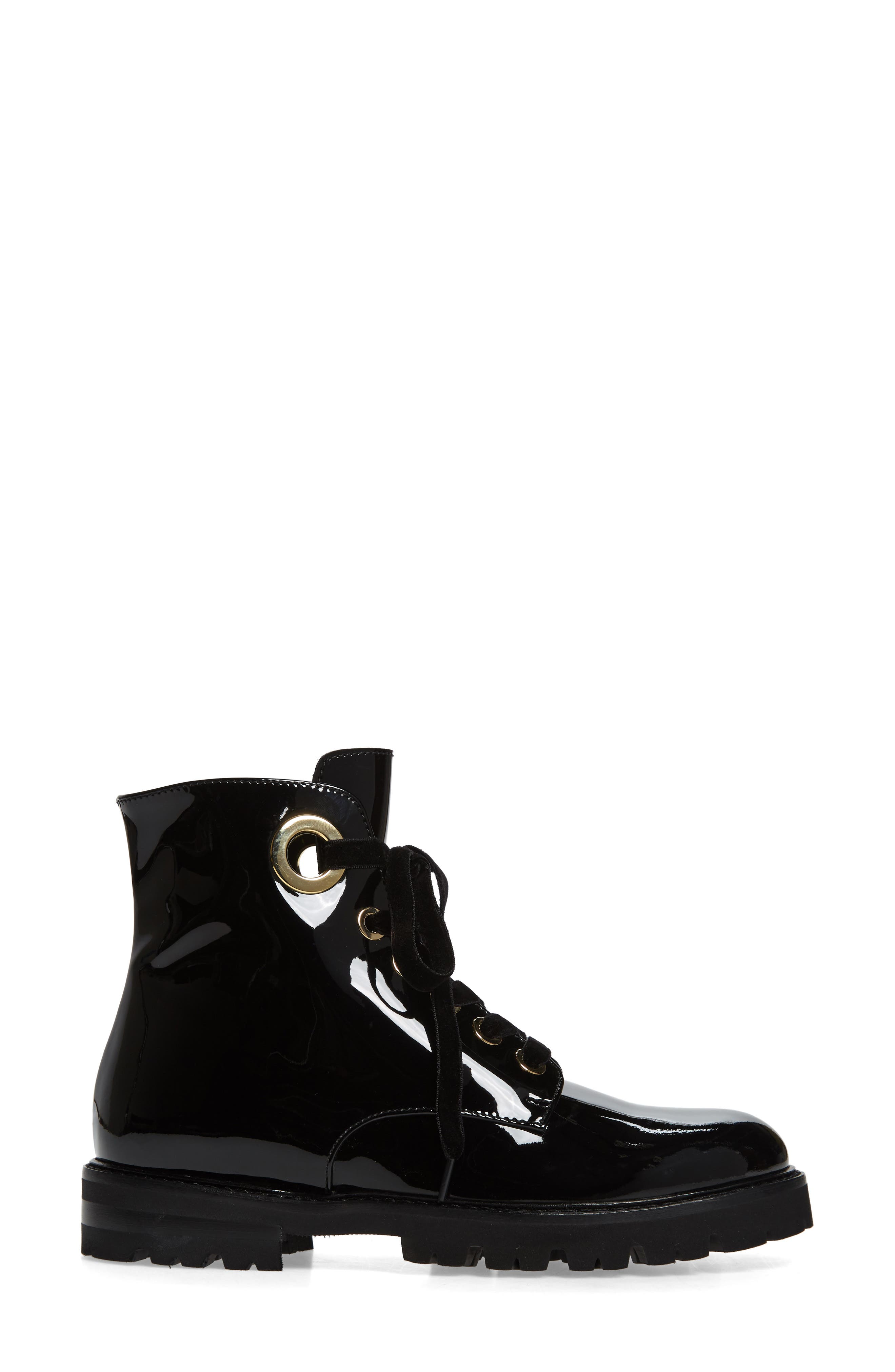 Combat Boot, Alternate, color, BLACK PATENT