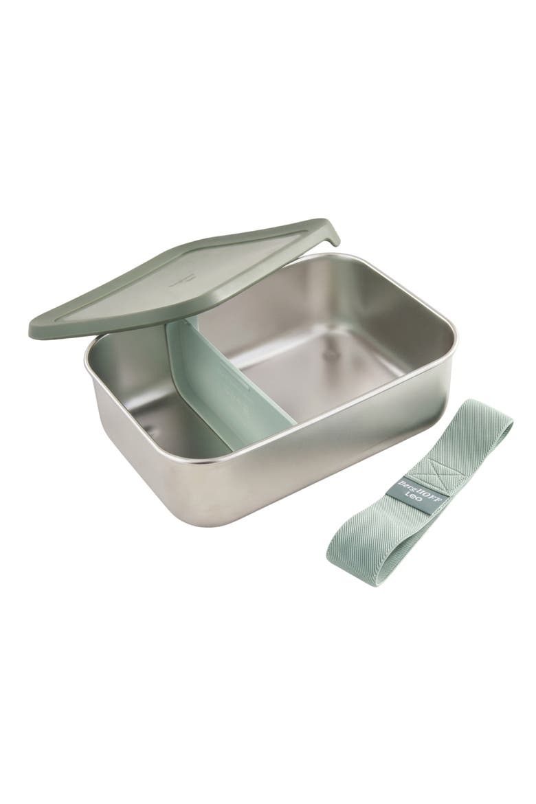 Leo Balance Stainless Steel Lunch Box, Main, color, SAGE