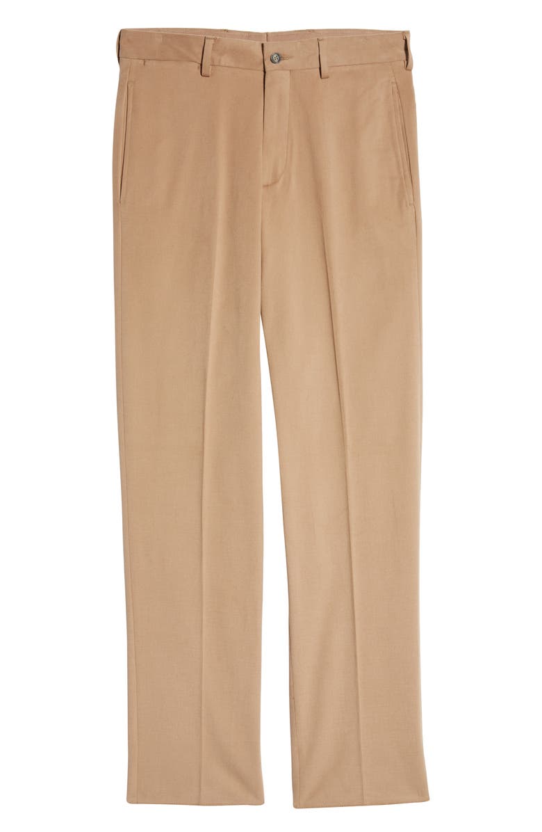 Berle Charleston Khakis Flat Front Brushed Stretch Twill Pants, Alternate, color, 