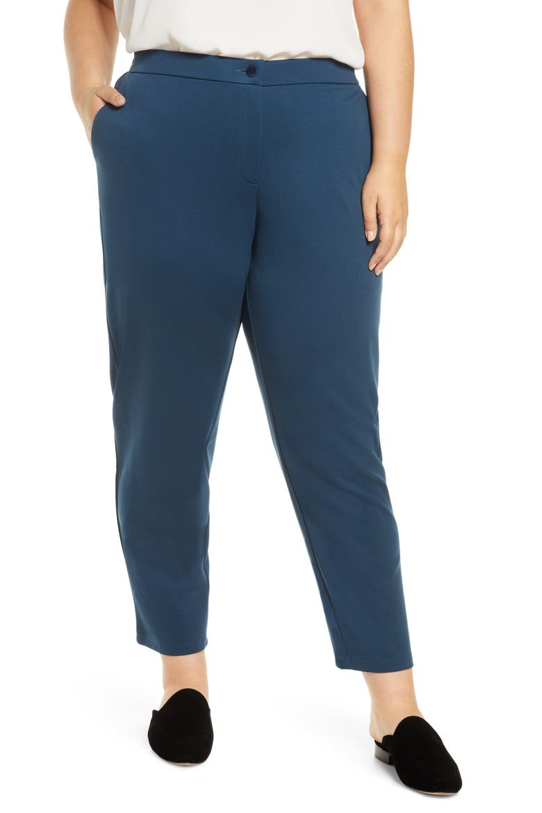 Slouchy Tencel® Lyocell Blend Ankle Pants, Main, color, STORM