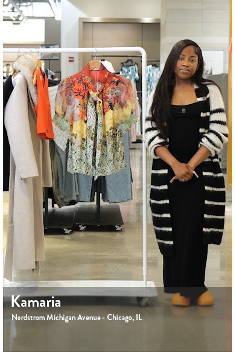 Brentley Floral Tie Neck Puff Sleeve Top video