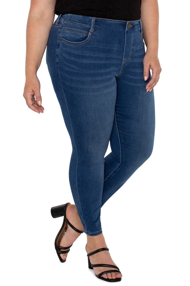 Gia Glider Forever Fit Pull-On Ankle Skinny Jeans, Alternate, color, SANTA YNEZ