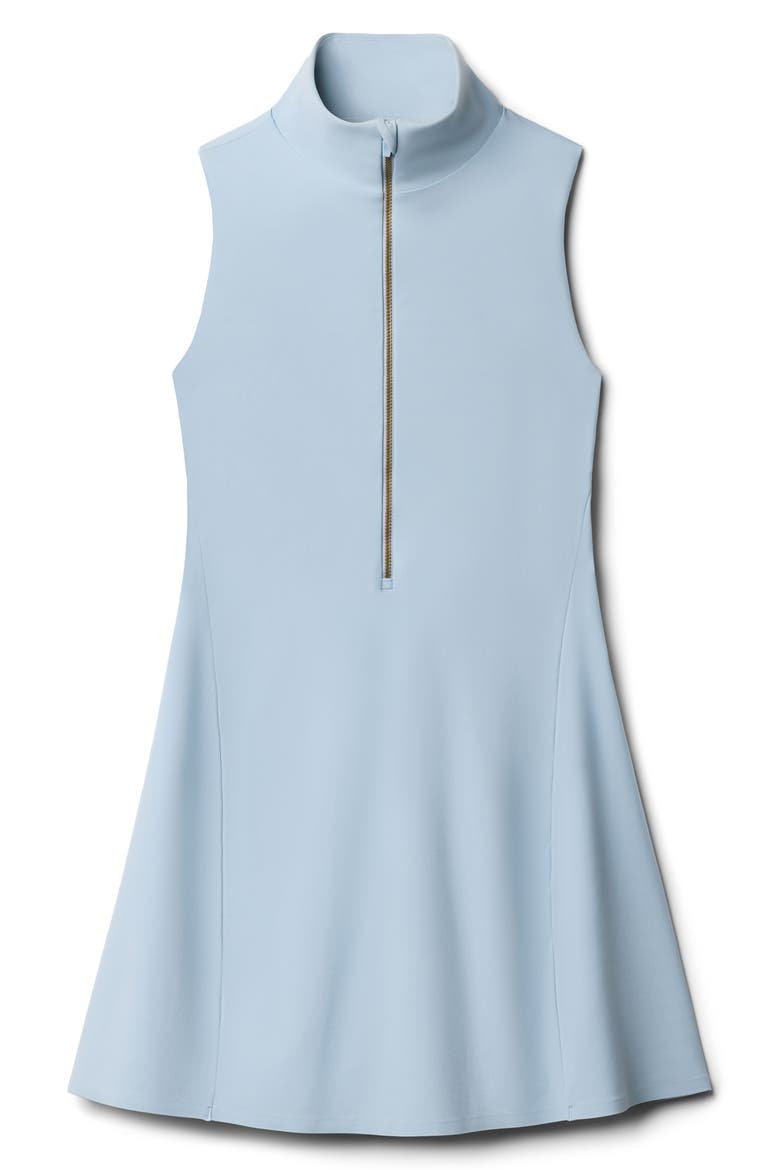 Revive Mock Neck Minidress, Alternate, color, BLUE DAWN