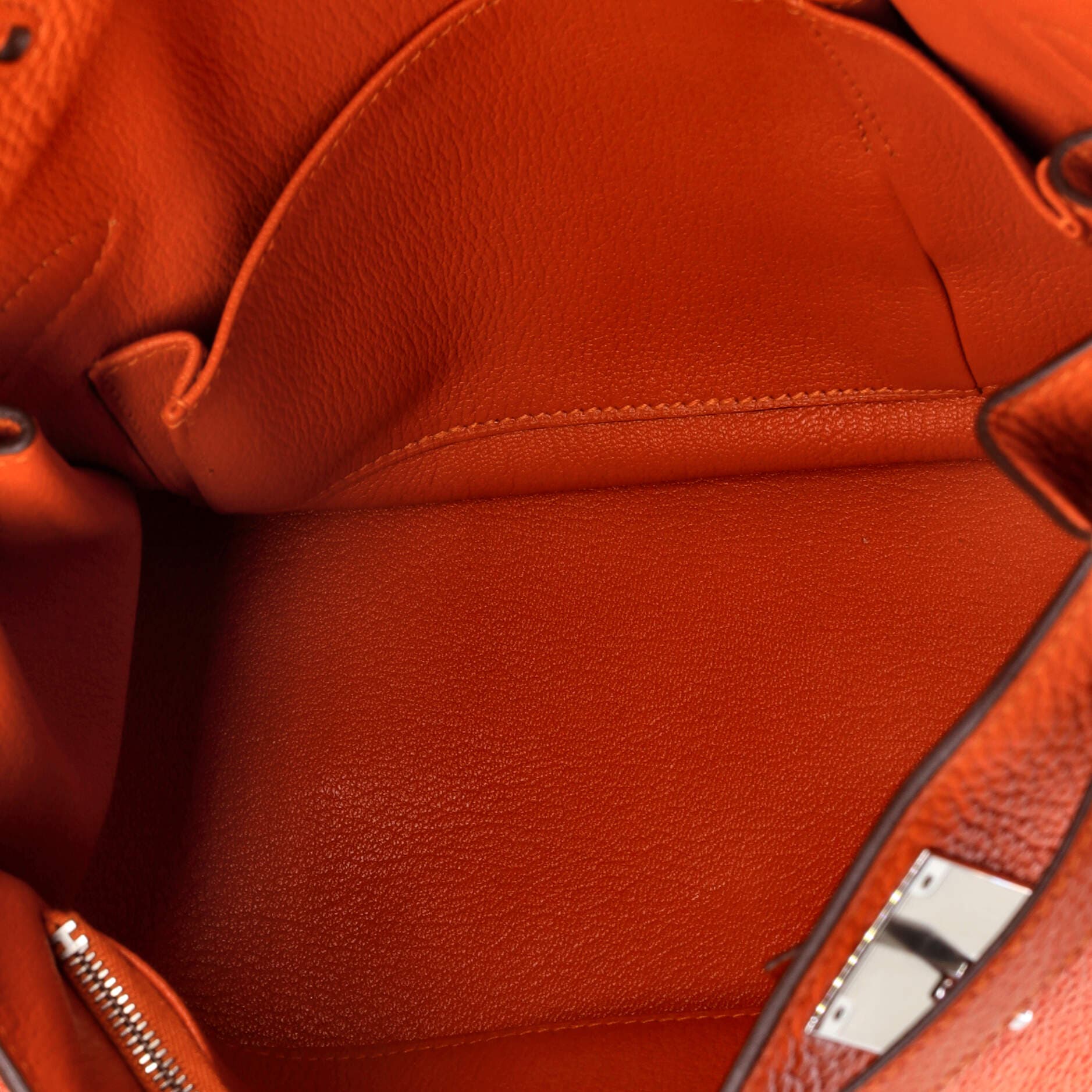 Pre-Owned Hermes Jypsiere Bag Clemence 28, Alternate, color, Feu