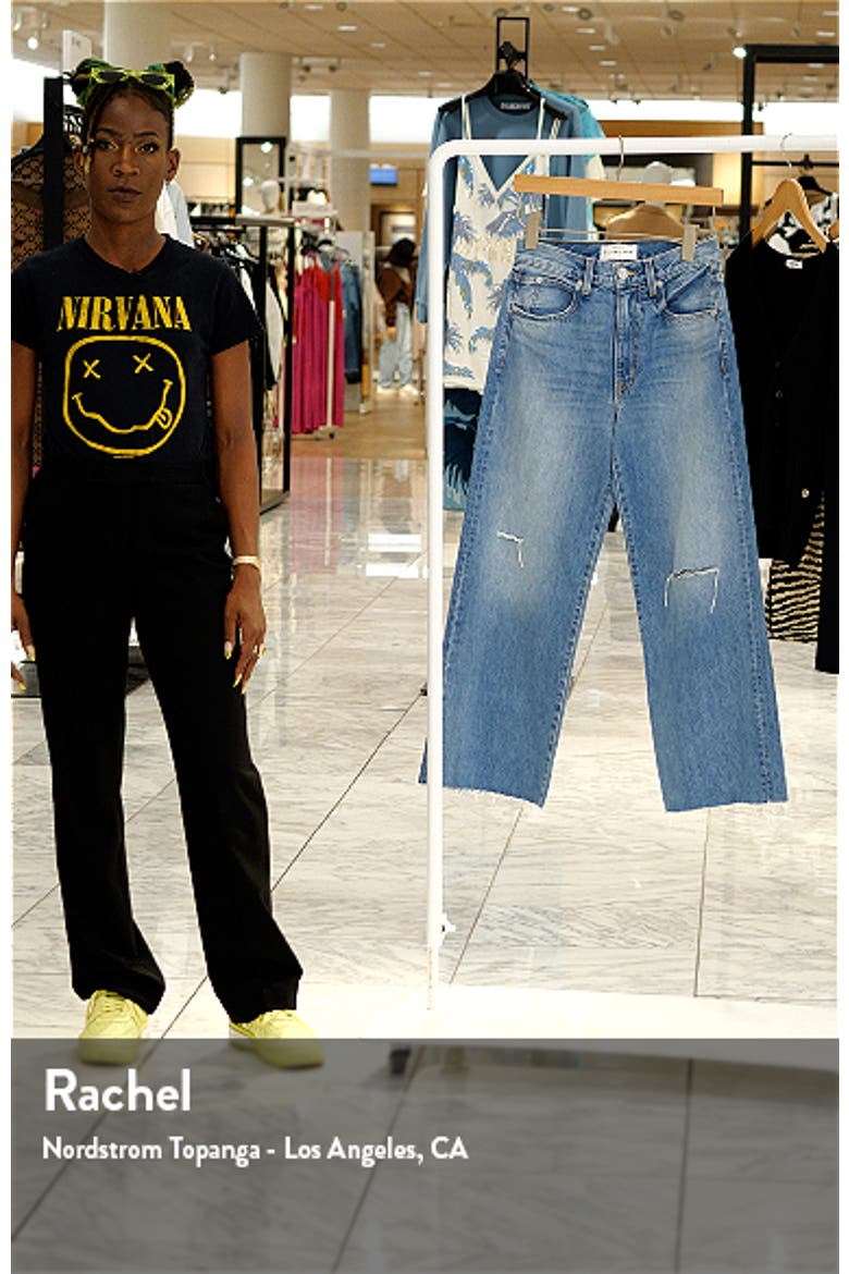 Grace High Waist Wide Leg Nonstretch Jeans video