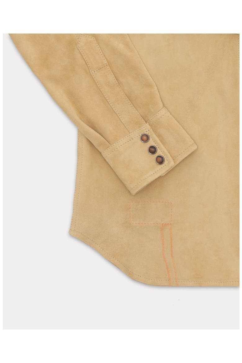 Toledo Suede Shirt, Alternate, color, Beige
