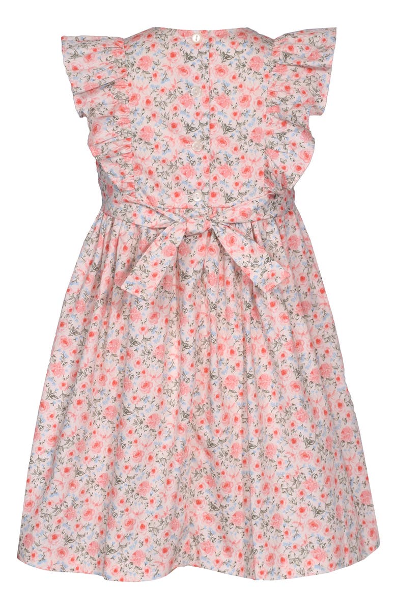 Iris & Ivy Kids' Pinafore Ruffle Cotton Poplin Party Dress, Alternate, color, 