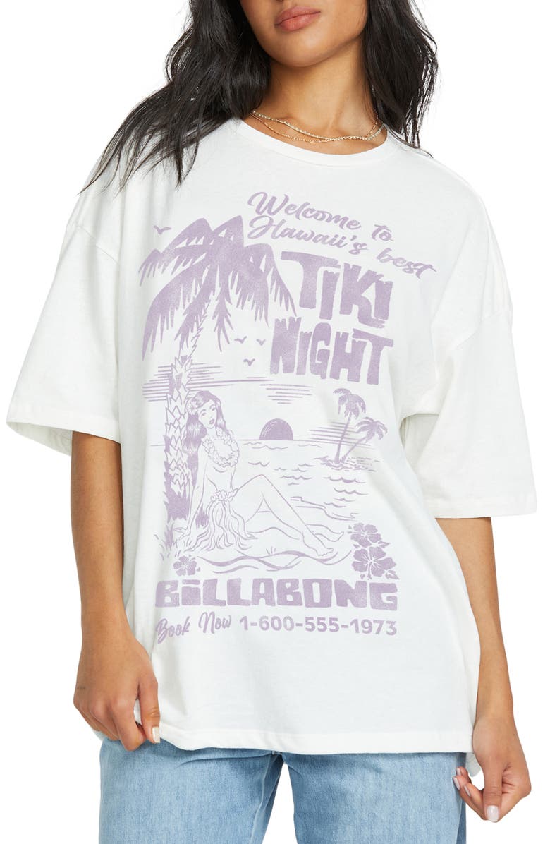 Billabong High on Life Oversize Cotton Graphic T-Shirt, Main, color, 
