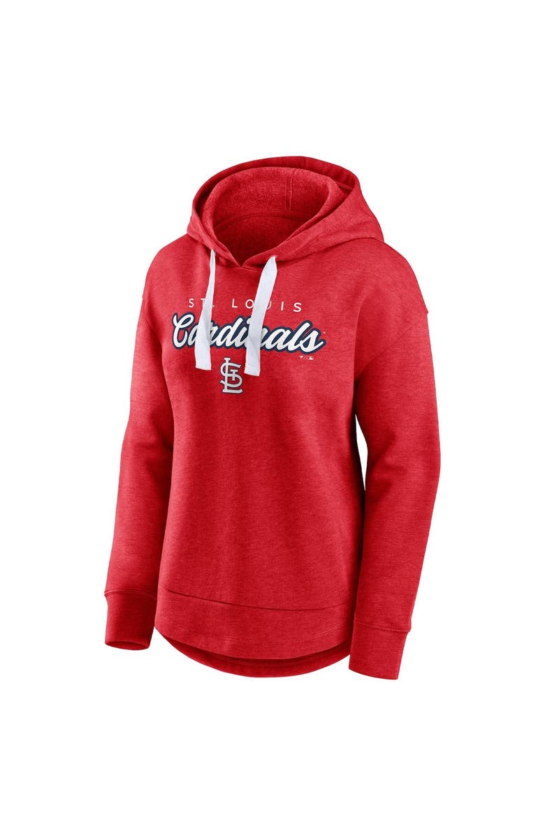 FANATICS Women's Fanatics Branded Heather Red St. Louis Cardinals Set to Fly Pullover Hoodie, Alternate, color, Heather Red