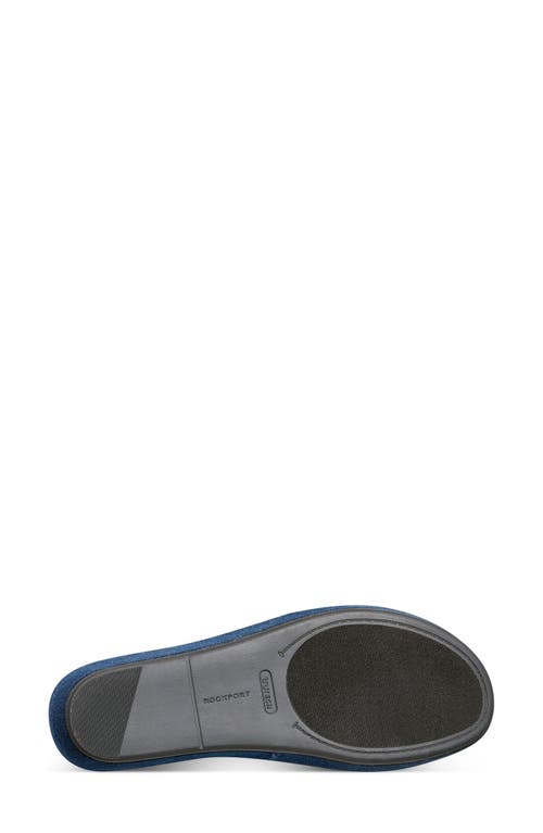 Shop Rockport Aubriella Platform Slide Sandal In Dark Blue
