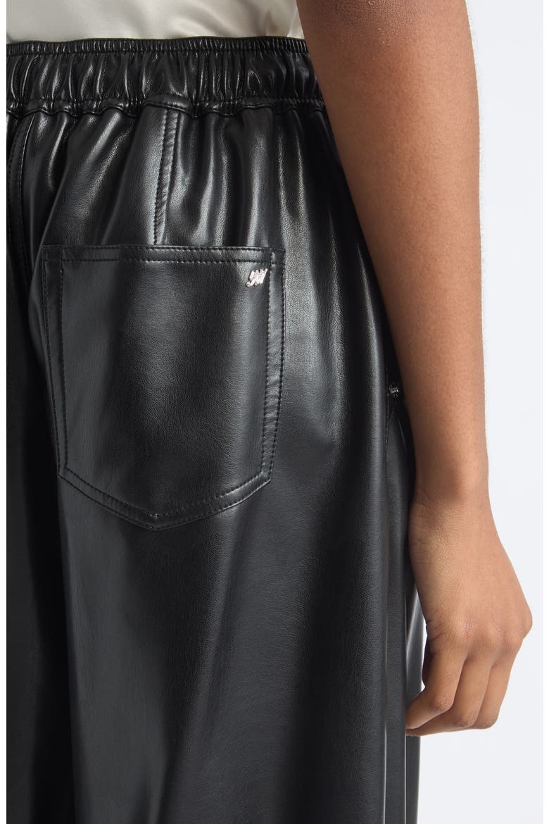 Brooks Faux Leather Jogger Pants, Alternate, color, BLACK