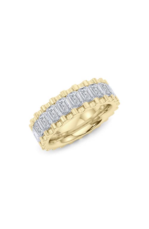 Hautecarat Emerald Lab Grown Diamond Channel Ring