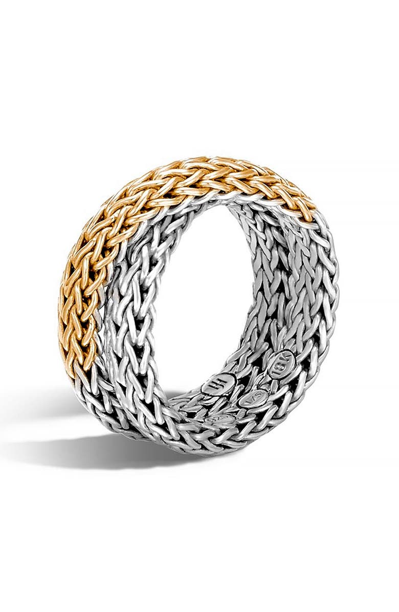 John Hardy 'Classic Chain' Overlap Ring, Main, color,