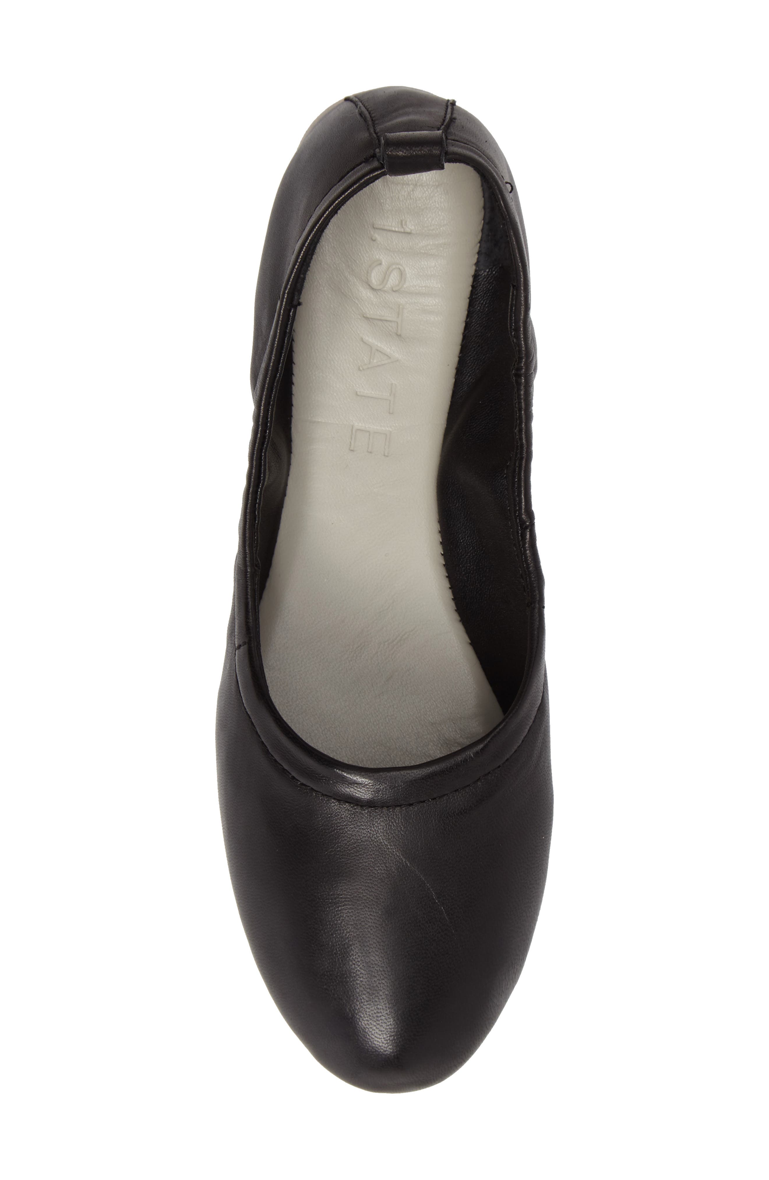 Salen Ballet Flat, Alternate, color, BLACK LEATHER