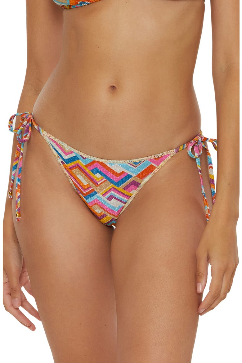 Las Palmas Side Ties Bikini Bottoms, Main, color, MULTI
