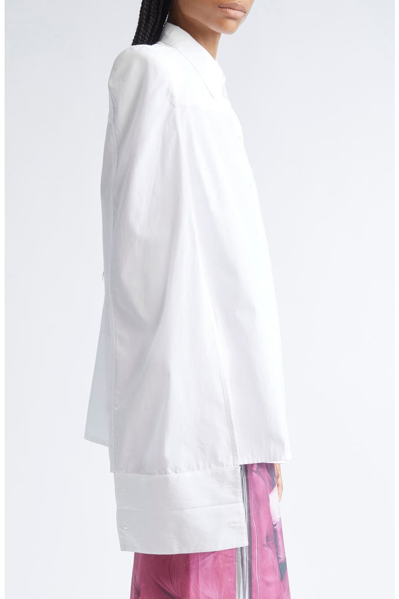 Corbusier Cape Shirt, Alternate, color, WHITE