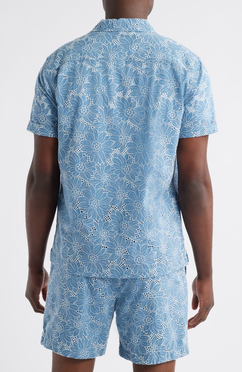 Rails Tyler Embroidered Eyelet Cotton Camp Shirt, Alternate, color, 