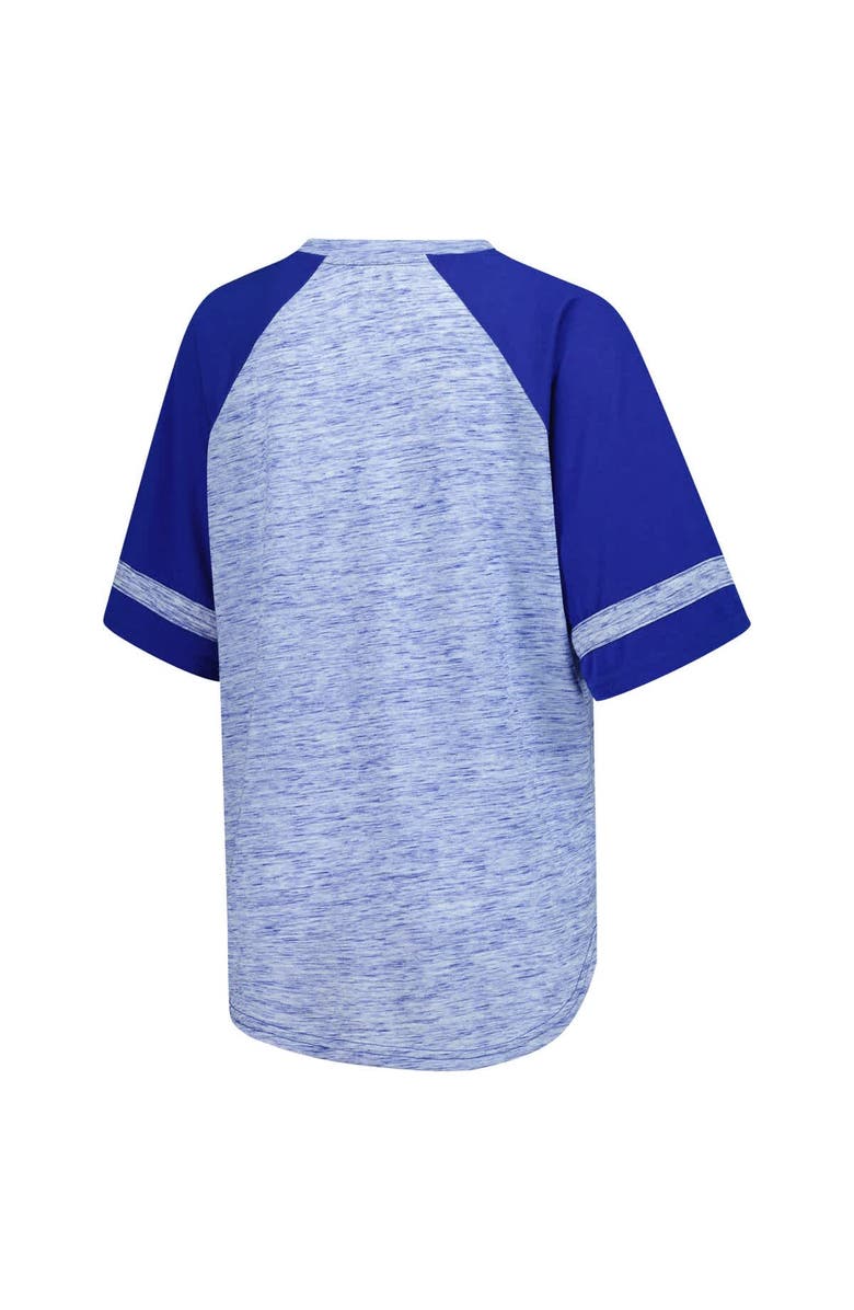 G-III 4HER BY CARL BANKS Women's G-III 4Her by Carl Banks Heather Royal Chase Elliott Hall of Fame Oversized Raglan V-Neck T-Shirt, Alternate, color, Heather Royal