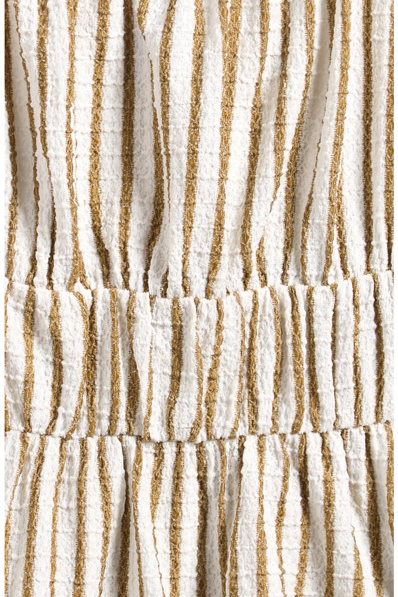 Kids' Stripe Shirred Tank, Alternate, color, SAGE OFF WHITE