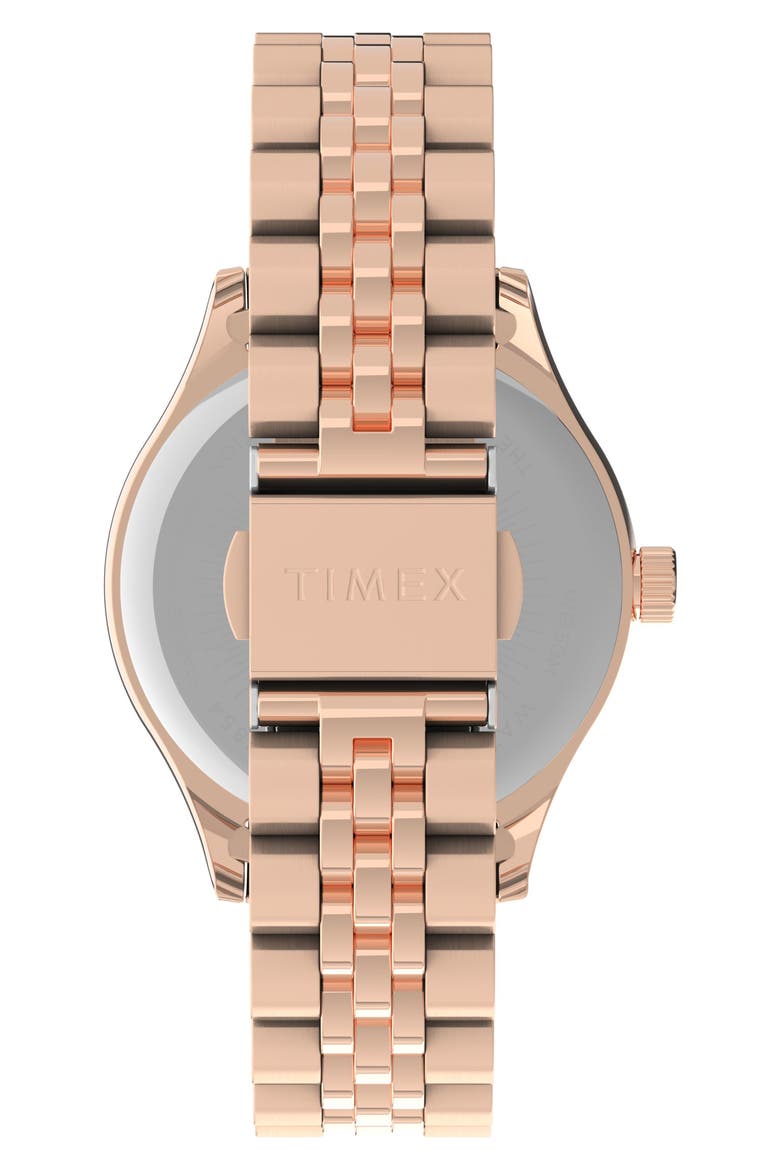 Waterbury INDIGLO Heart Bracelet Watch, 34mm, Alternate, color, ROSE GOLD/ CREAM/ ROSE GOLD