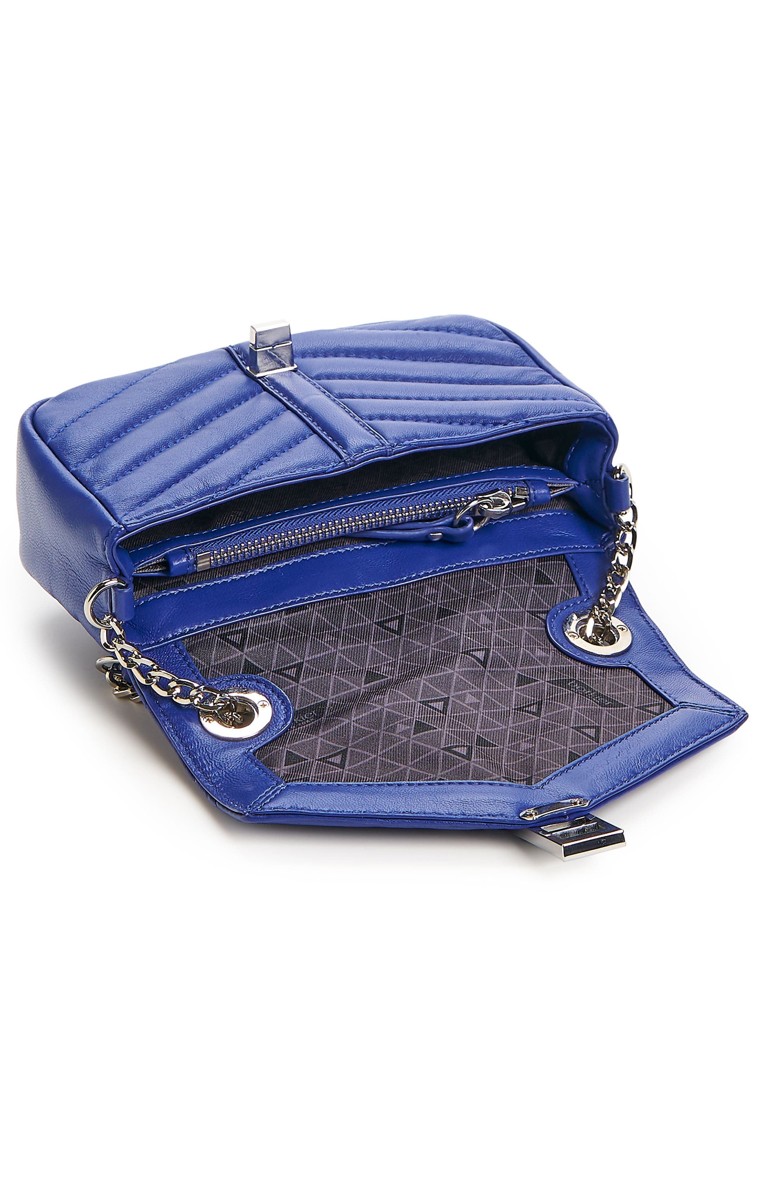 Dakota Quilted Leather Crossbody Bag, Alternate, color, BLUEPRINT
