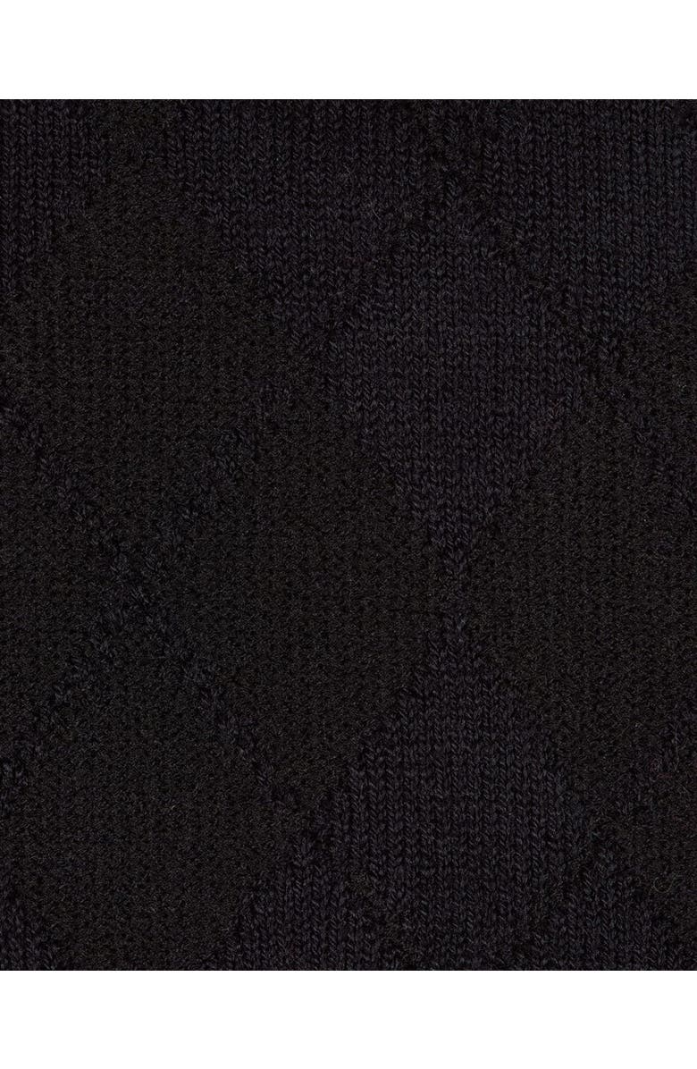 MeMoi All Over Argyle Crew Socks, Alternate, color, Black