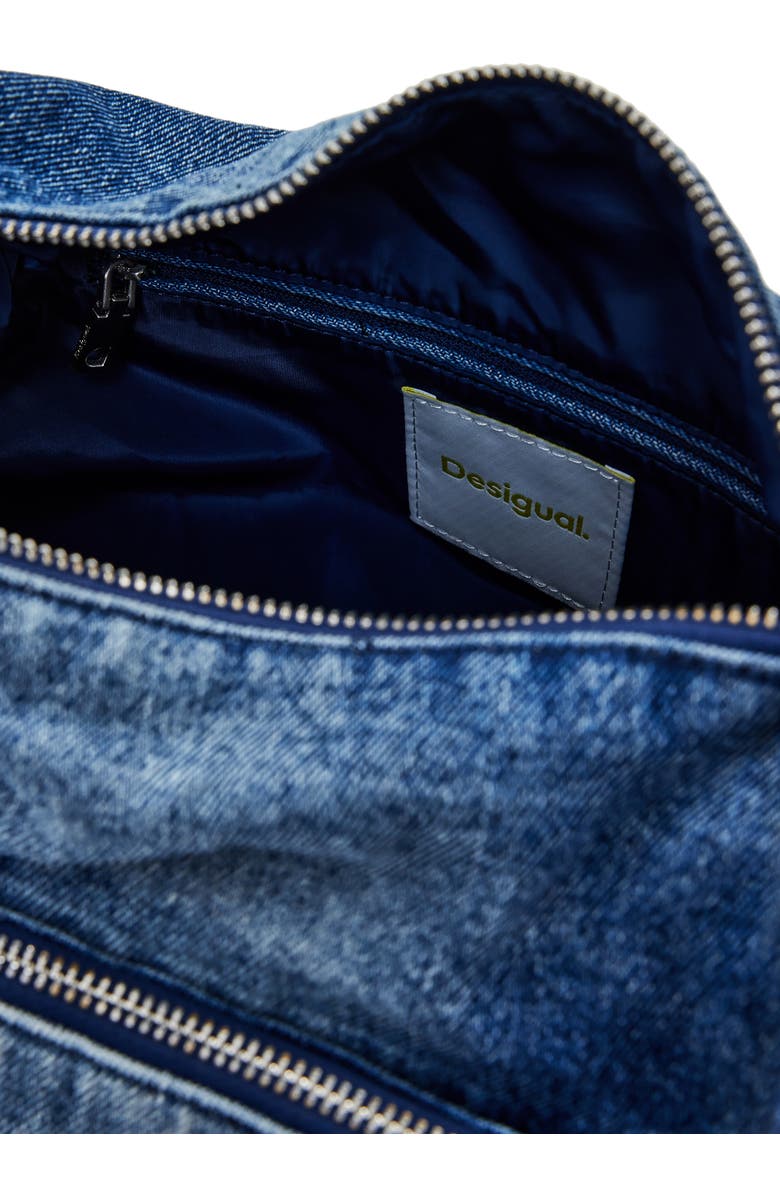 Desigual Denim Hobo Bag, Alternate, color,