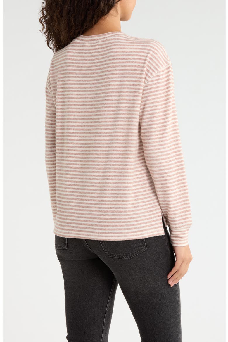 Cloud Soft Long Sleeve Top, Alternate, color, NEUTRAL STRIPE