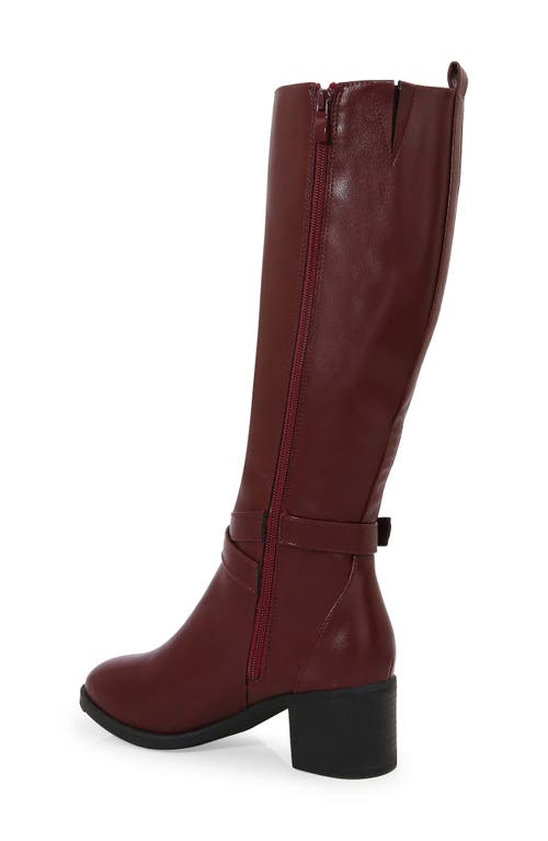 Berness Riding Boot In Burgundy