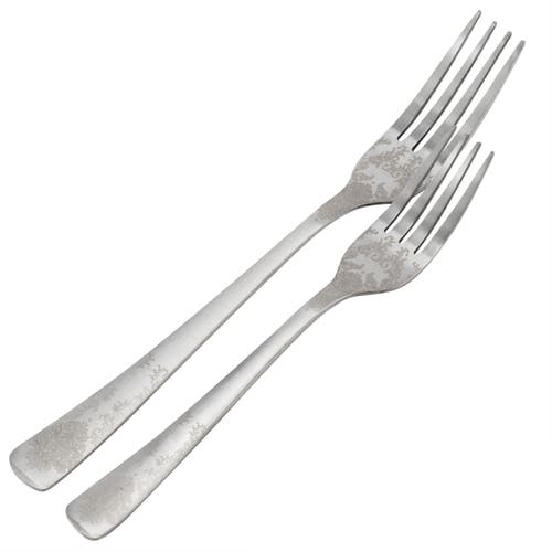 Gibson Home Bishop Hill 20 Piece Stainless Steel Floral Flatware Set In Silver