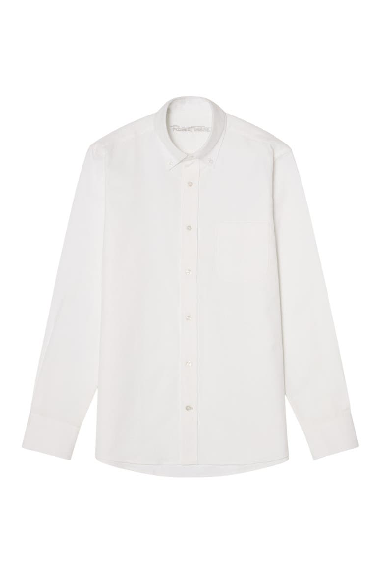 Harrison Button Down Pique Shirt, Alternate, color, White