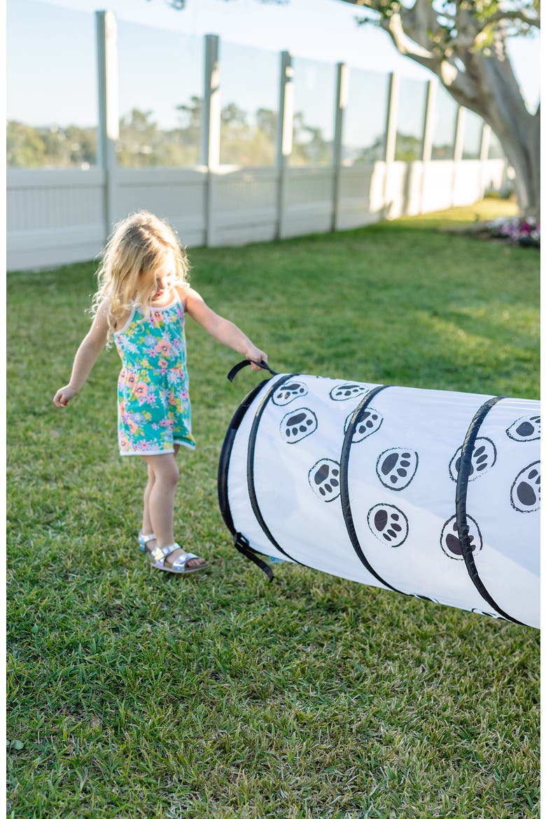 Panda Paw 6-Foot Play Tunnel, Alternate, color, WHITE