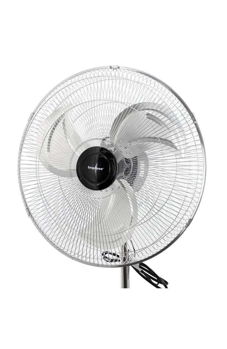 Impress 18 Inch 2-in-1 Chrome Hi-Speed Industrial Fan, Alternate, color, Black