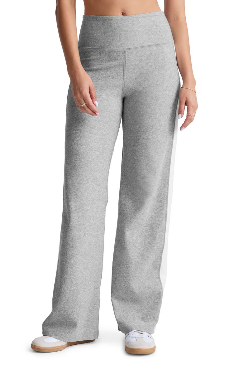 Space Dye Laid Back Stripe Pants, Main, color, SILVER MIST/ CLOUD WHITE