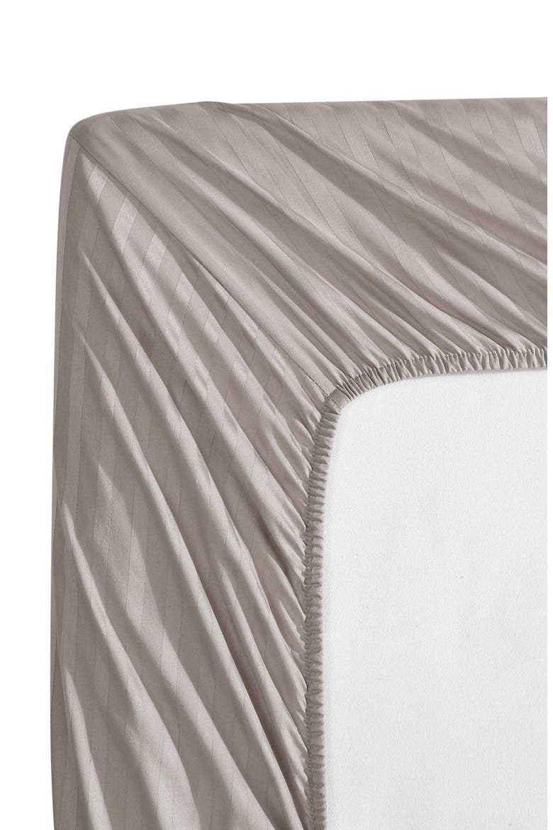 Dobby Stripe Sheet Set, Alternate, color, FRENCH CLAY