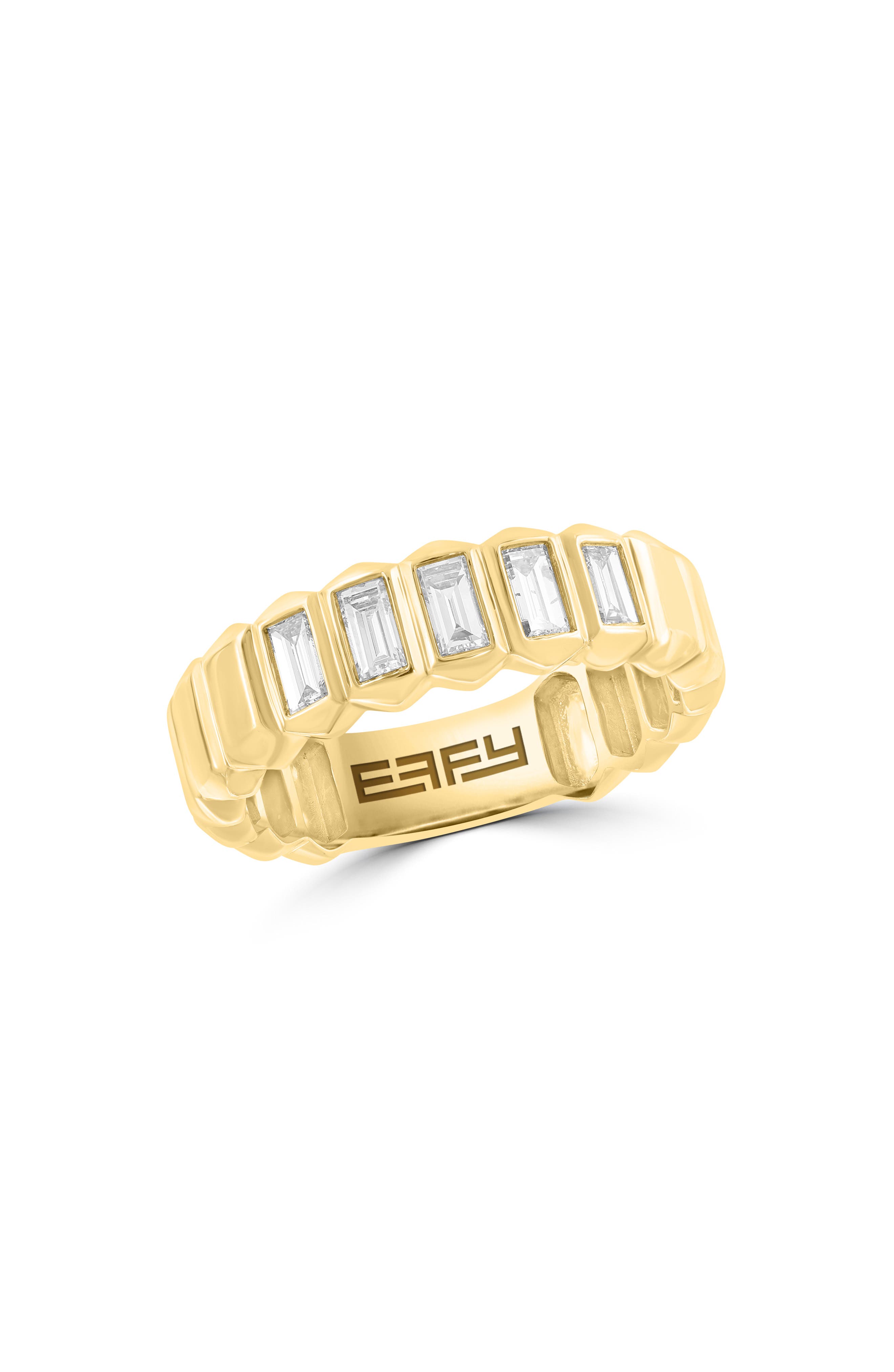 EFFY Baguette Cut Lab Grown Diamond Ring