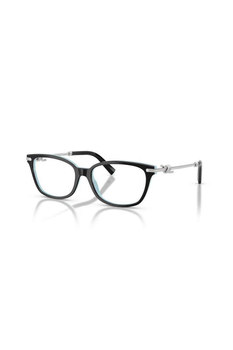 53mm Rectangle optical glasses, Main, color, Black