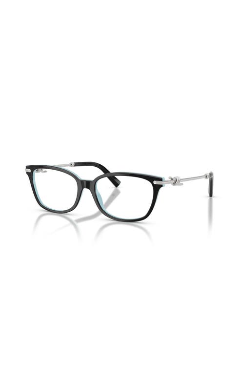 Tiffany & Co . 53mm Rectangle Optical Glasses In Black
