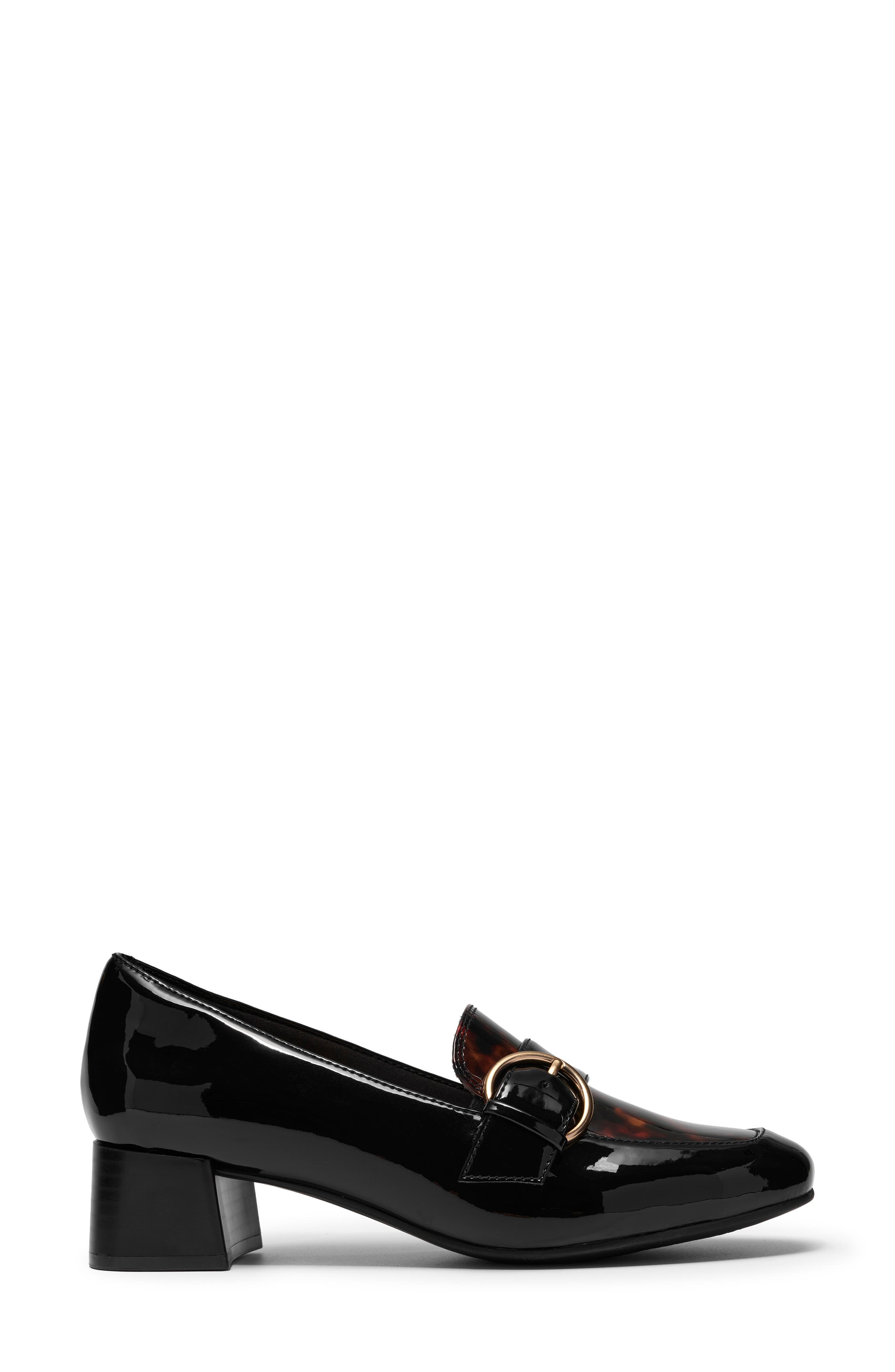 Iridessa Wish Big Buckle Patent Pump, Alternate, color, BLACK