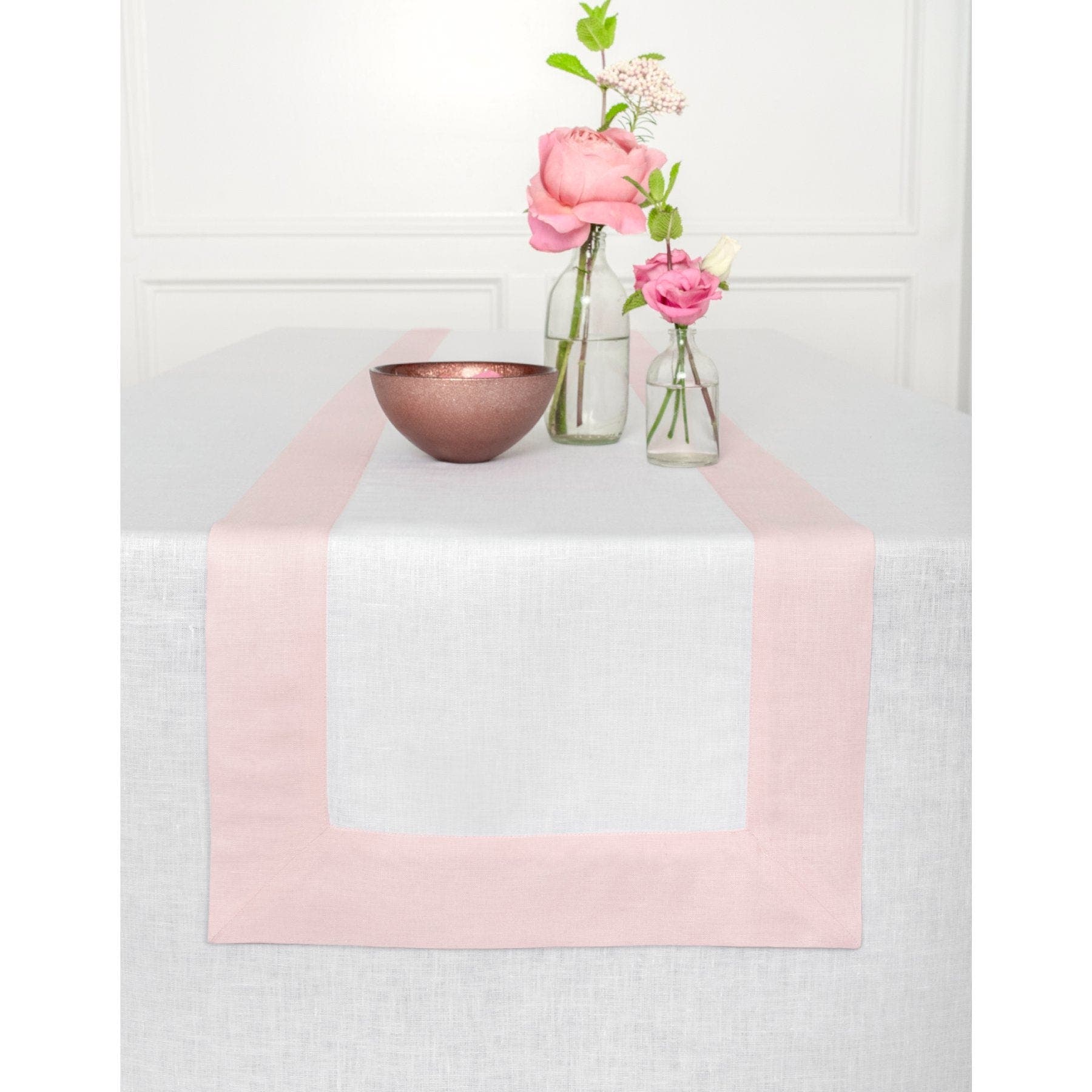 Blush Pink and White