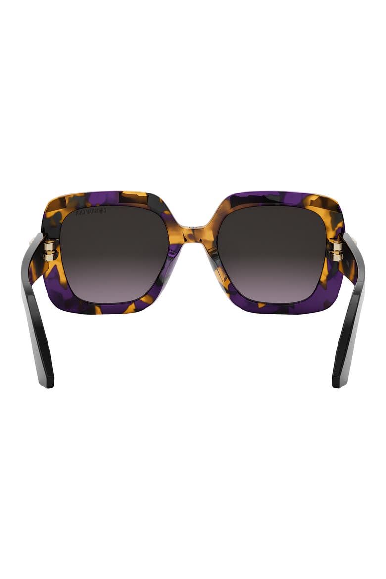 CDior S2I 52mm Gradient Square Sunglasses, Alternate, color, HAVANA/ BLACK / GRADIENT BROWN