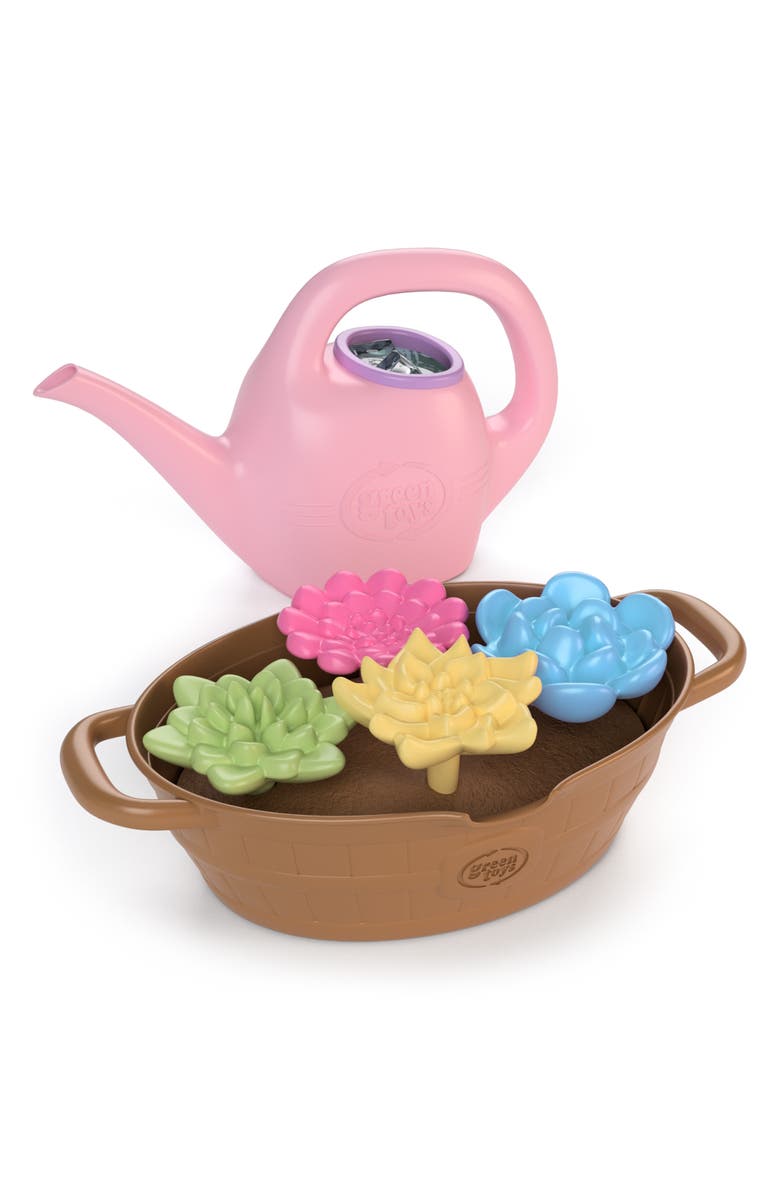 Green Toys Rainbow Bloom Color Change Water Activity Play Set, Main, color, Multi