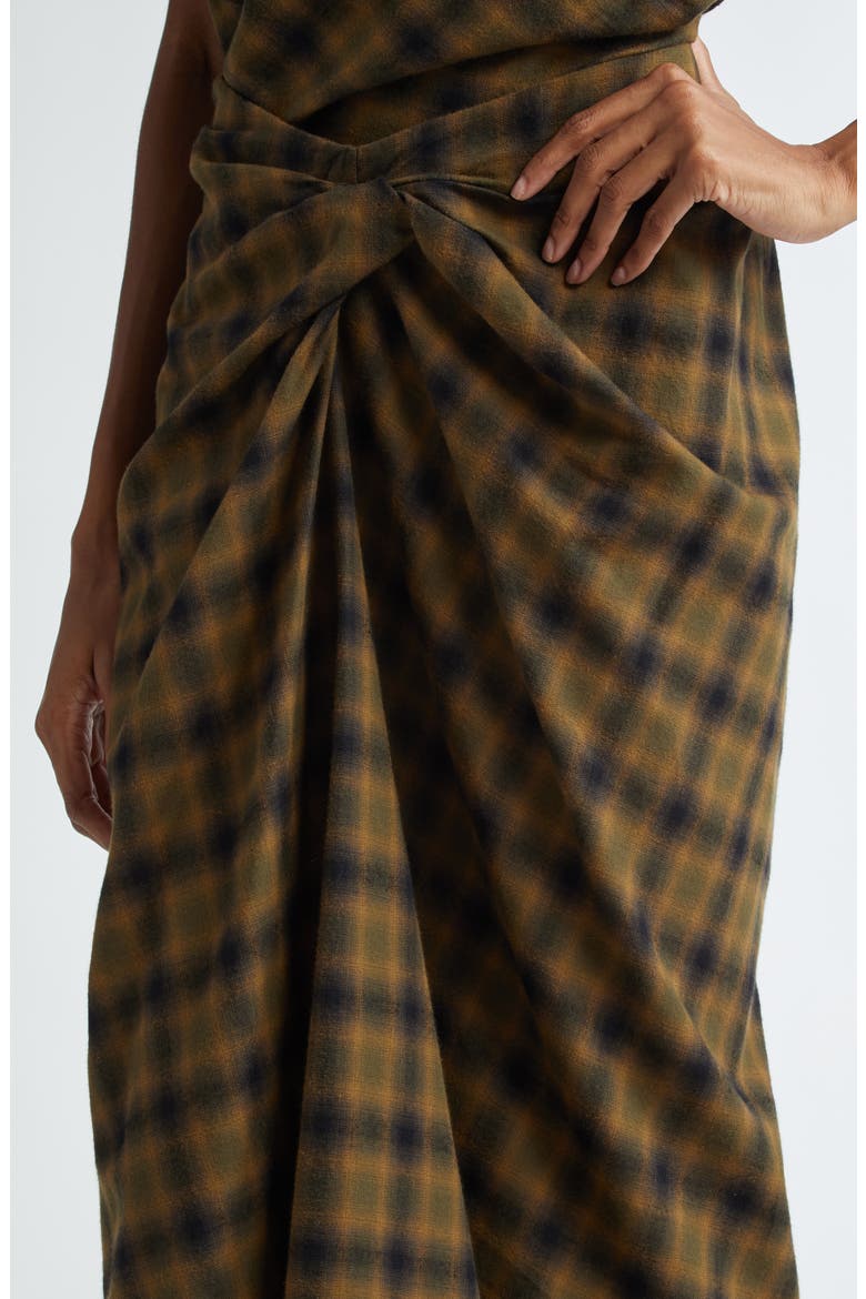 Tijuana Plaid Cotton Skirt, Alternate, color, KHAKI/ KHAKI