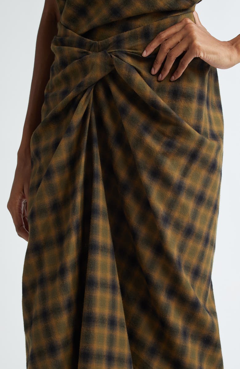 Isabel Marant Étoile Tijuana Plaid Cotton Skirt, Alternate, color,