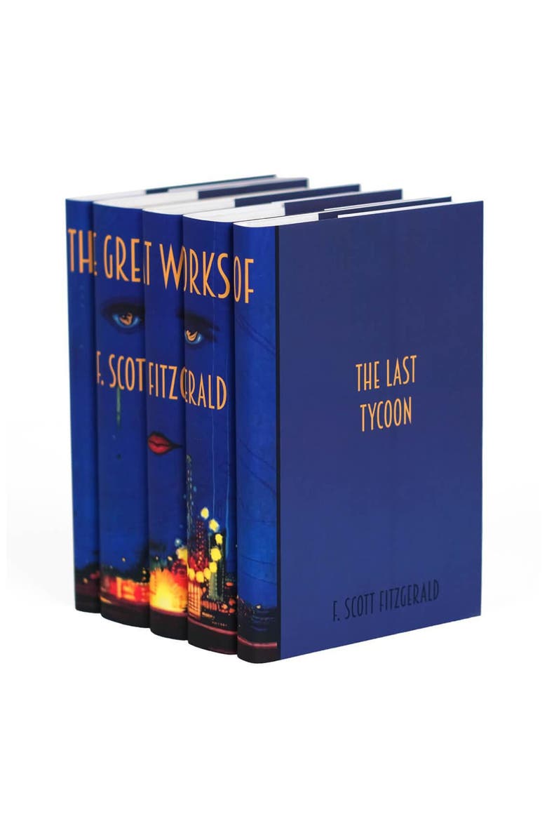 F. Scott Fitzgerald The Great Gatsby Cover Book Set, Alternate, color, Blue