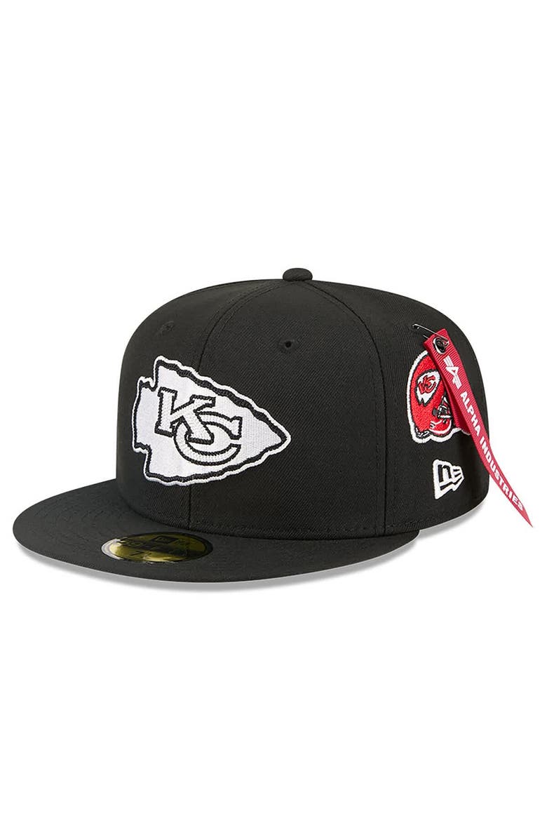 New Era x Alpha Industries Men's New Era x Alpha Industries Black Kansas City Chiefs 59FIFTY Fitted Hat, Main, color, Black