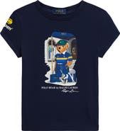 Polo Ralph Lauren Kids' US Open Polo Bear Graphic Cotton Jersey T-Shirt