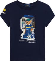 Polo Ralph Lauren Kids' US Open Polo Bear Graphic Cotton Jersey T-Shirt