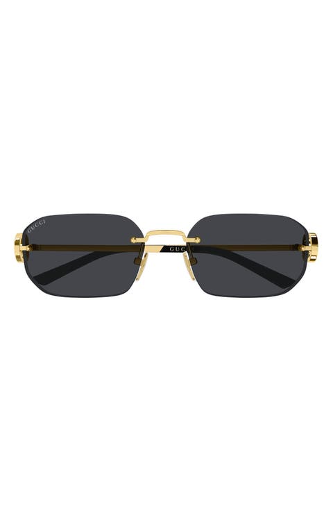 GG2228S 57mm Gradient Rectangular Sunglasses
