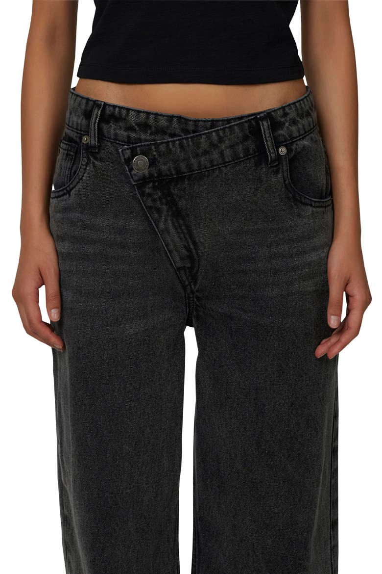Baggy Vintage Wash  Denim Jeans, Alternate, color, Black